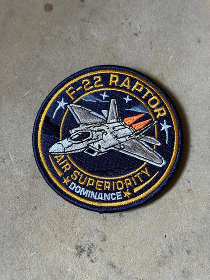 F22 Raptor Military Patch