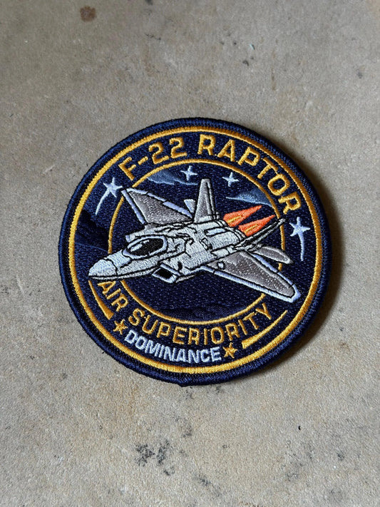 F22 Raptor Military Patch