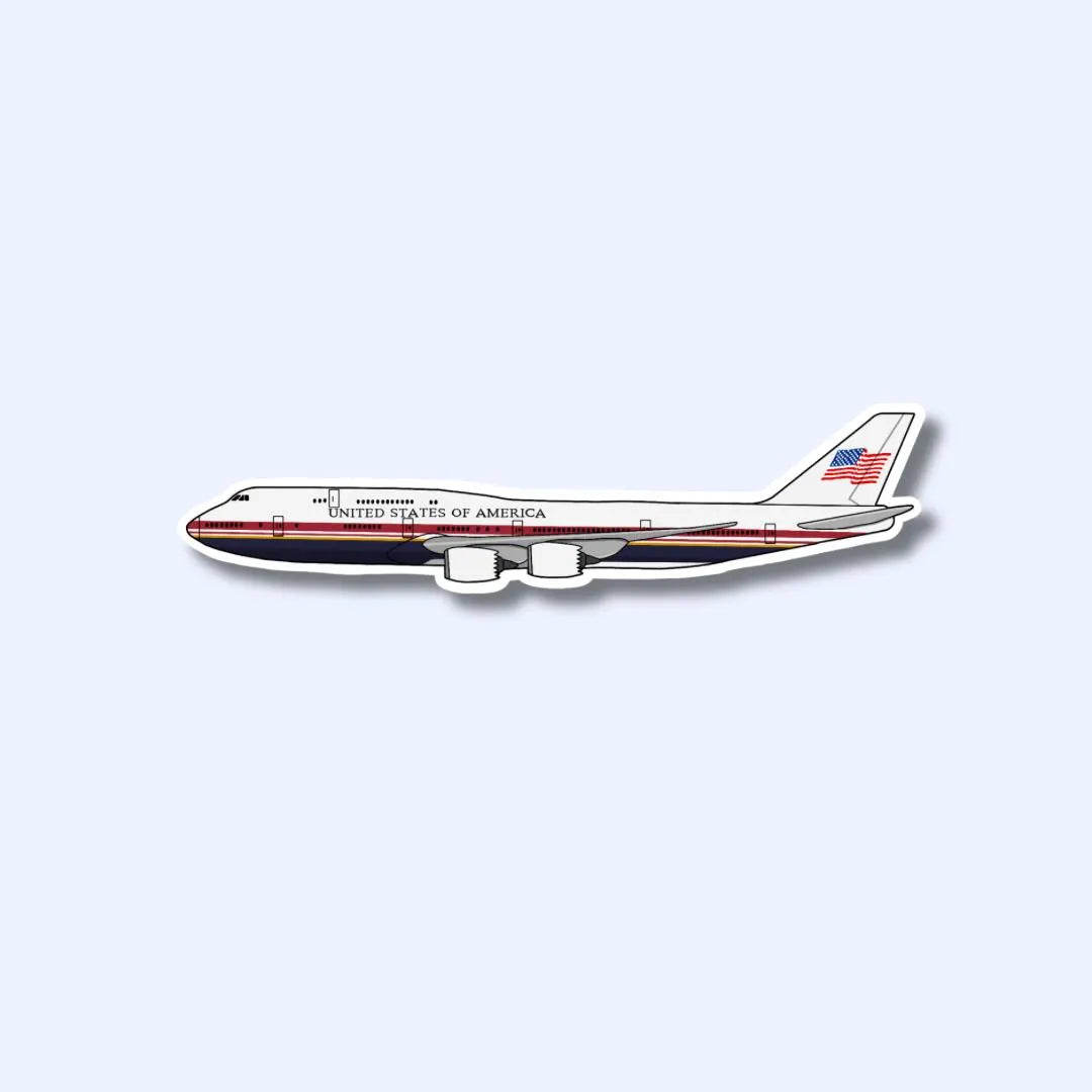 Air Force One Airplane Sticker